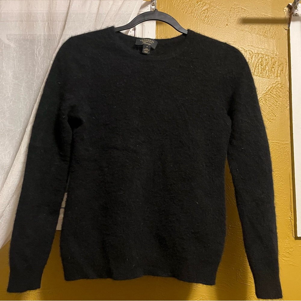 Charter Club Luxery- Cashmere Black Crewneck Sweater - Classic Knit